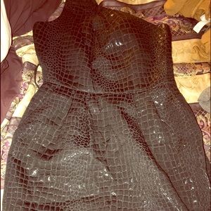 Black one shoulder dress